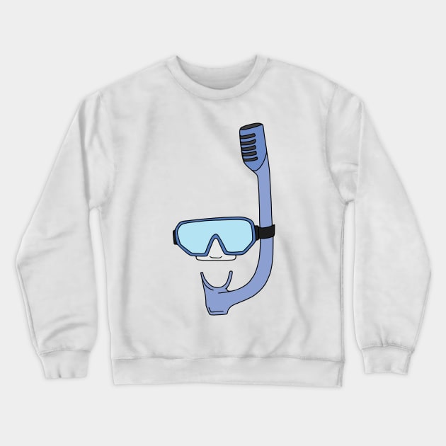 Snorkel and Goggles Crewneck Sweatshirt by murialbezanson